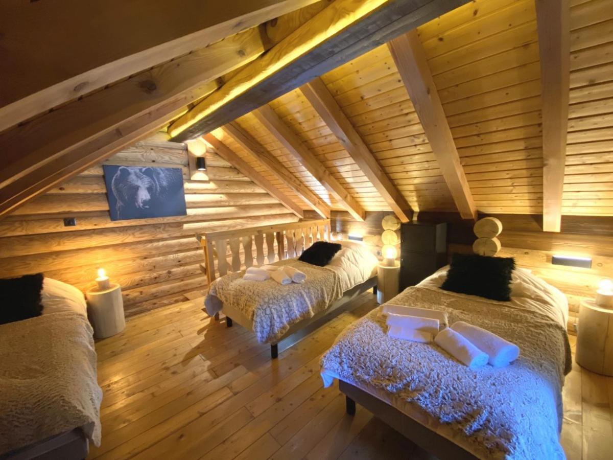 L'Ours Noir Chalet En Rondins La Bresse Kültér fotó